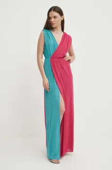 Artigli rochie culoarea verde, maxi, evazati, AA38556 imagine
