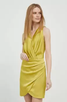 Artigli rochie culoarea verde, mini, drept imagine