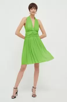 Artigli rochie culoarea verde, mini, evazati imagine