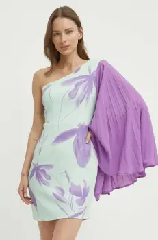 Artigli rochie culoarea verde, mini, mulata, AA38413 imagine