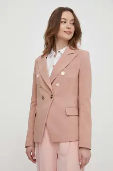 Artigli sacou culoarea roz, cu doua randuri de nasturi, neted imagine