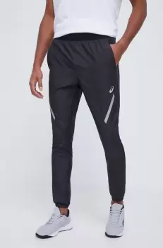 Asics pantaloni de alergare culoarea negru, cu imprimeu imagine