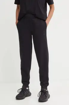 Asics pantaloni femei, culoarea negru, cu imprimeu, 2032C844 imagine