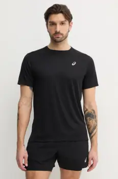 Asics tricou de alergare Core culoarea negru, neted, 2011D221 imagine