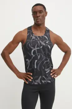 Asics tricou de alergare Road All Over culoarea negru, 2011D091 imagine