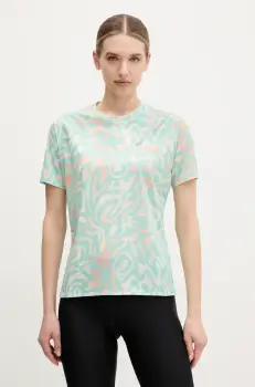 Asics tricou de alergare Road culoarea turcoaz, 2012D073 imagine