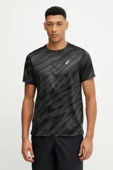 Asics tricou de antrenament culoarea negru, cu imprimeu, 2011D212 imagine