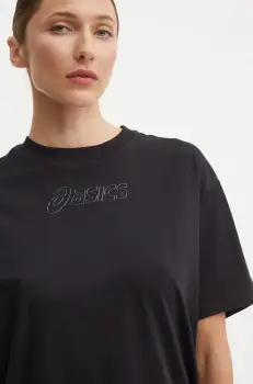 Asics tricou femei, culoarea negru, 2032C843 imagine