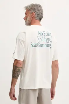 Asics tricou pentru alergat barbatesc cu bumbac RUNNER MESSAGE imagine