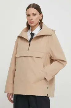 BA&SH geaca femei, culoarea bej, de tranzitie imagine