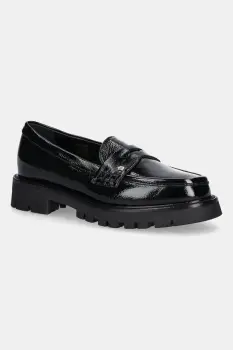 Baldinini mocasini de piele culoarea negru, cu toc plat, D6B154P1NAPK imagine