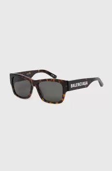 Balenciaga ochelari de soare culoarea maro imagine