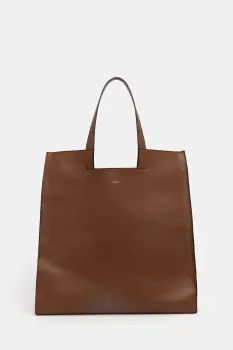 Bally geanta de piele culoarea maro, MAE03Z imagine