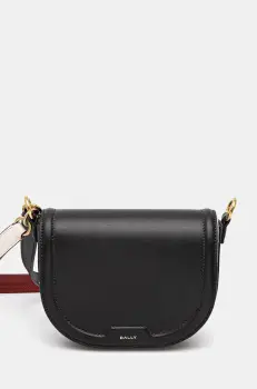 Bally geanta de piele culoarea negru, WAC02U imagine