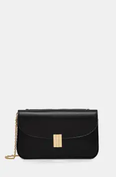 Bally geanta de piele culoarea negru, WLO06Z imagine