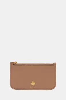 Bally portofel de piele femei, culoarea maro, WLB01C imagine