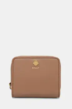 Bally portofel de piele femei, culoarea maro, WLW01W imagine