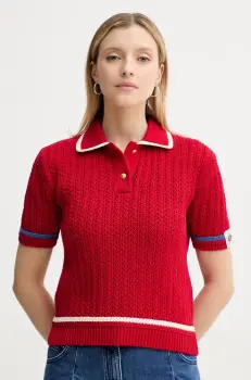 Bally pulover de bumbac culoarea rosu, WKN09O imagine