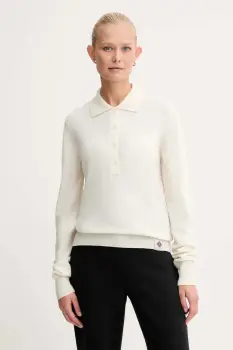 Bally pulover de casmir culoarea bej, light, WKN0AP imagine