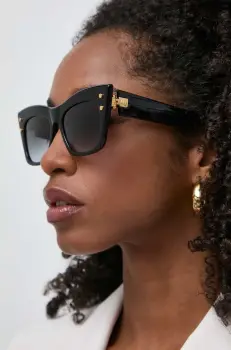 Balmain ochelari de soare femei, culoarea negru, BPS-101A imagine