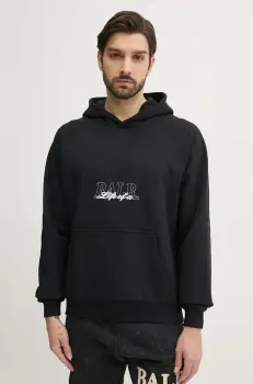 BALR. bluza barbati, culoarea negru, cu gluga, cu imprimeu, B1261.1138 imagine