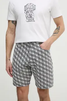 BALR. pantaloni scurti din bumbac barbati, culoarea gri, B1433.1026 imagine