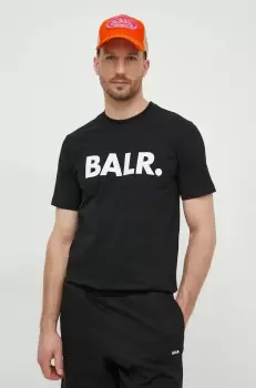 BALR. tricou din bumbac barbati, culoarea negru, cu imprimeu imagine
