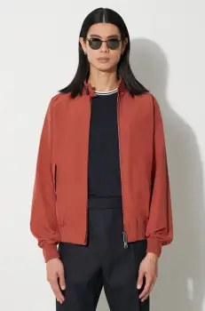 Baracuta geaca bomber G9 Cloth barbati, culoarea rosu, de tranzitie, BRCPS0001 imagine