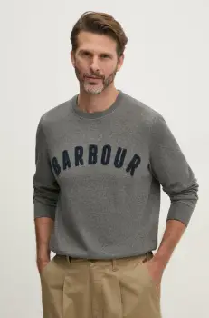 Barbour bluza barbati, culoarea gri, melanj imagine