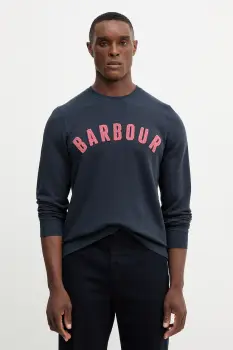 Barbour bluza culoarea galben, melanj imagine