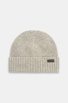 Barbour caciula de lana culoarea negru, de lana, din tricot gros imagine