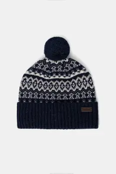 Barbour caciula din amestec de lana culoarea bleumarin, MHA0907 imagine