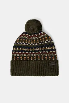 Barbour caciula din amestec de lana culoarea verde, MHA0907 imagine