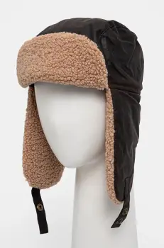 Barbour caciula din bumbac culoarea maro, bumbac, MHA0710 imagine