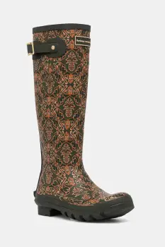 Barbour cizme Barbour x Farm Rio Cami Wellington culoarea verde, LRF0124MI13 imagine