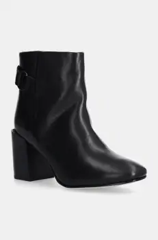 Barbour cizme de piele Piper femei, culoarea negru, cu toc drept, LFO0733BK31 imagine