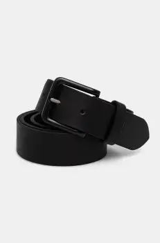 Barbour curea de piele barbati, culoarea negru, MAC0424 imagine