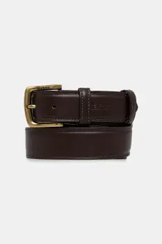 Barbour curea de piele culoarea maro, MAC0482 imagine