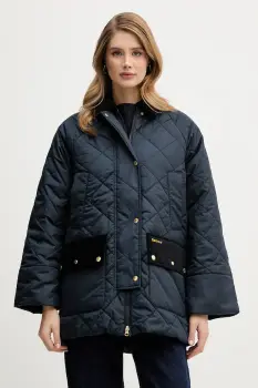 Barbour geaca Aldburgh culoarea bleumarin, de tranzitie, oversize, LQU1885 imagine