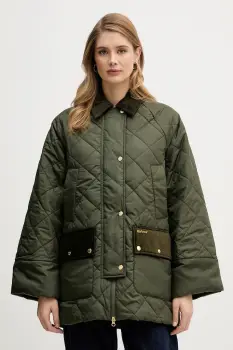 Barbour geaca Aldburgh culoarea verde, de tranzitie, oversize, LQU1885 imagine