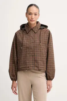 Barbour geaca AUDREY culoarea maro, de tranzitie, oversize, LSP0256 imagine
