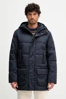 Barbour geaca BEAUFORT culoarea bleumarin, de iarna, MQU1861 imagine