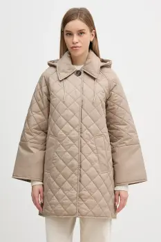 Barbour geaca Cara culoarea verde, de tranzitie, oversize, LQU1887 imagine