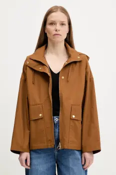 Barbour geaca CECILE culoarea maro, de tranzitie, oversize, LSP0240 imagine