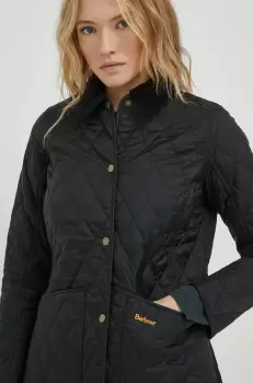 Barbour geaca femei, culoarea negru, de tranzitie imagine