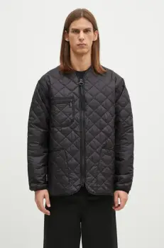 Barbour geaca Liddesdale Liner Quilted Jacket barbati, culoarea negru, de tranzitie, oversize, MQU1788 imagine