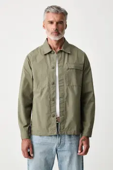 Barbour geaca tip camasa pentru barbati din bumbac Sherburn imagine