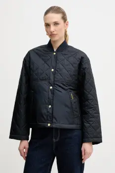 Barbour geaca Wetherby culoarea bleumarin, de tranzitie, oversize, LQU1884 imagine