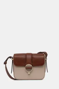 Barbour geanta crossbody pentru femei, din piele roz imagine