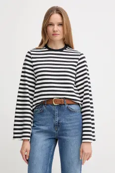 Barbour hanorac de bumbac ROBYN culoarea bleumarin, cu imprimeu, LOL0642 imagine